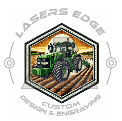 03. Tractor- Leatherette UV Printed Heat Transfer