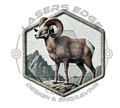 01. Big Horn Sheep- Leatherette UV Printed Heat Transfer