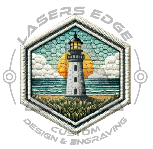 02. Lighthouse- Leatherette UV Printed Heat Transfer